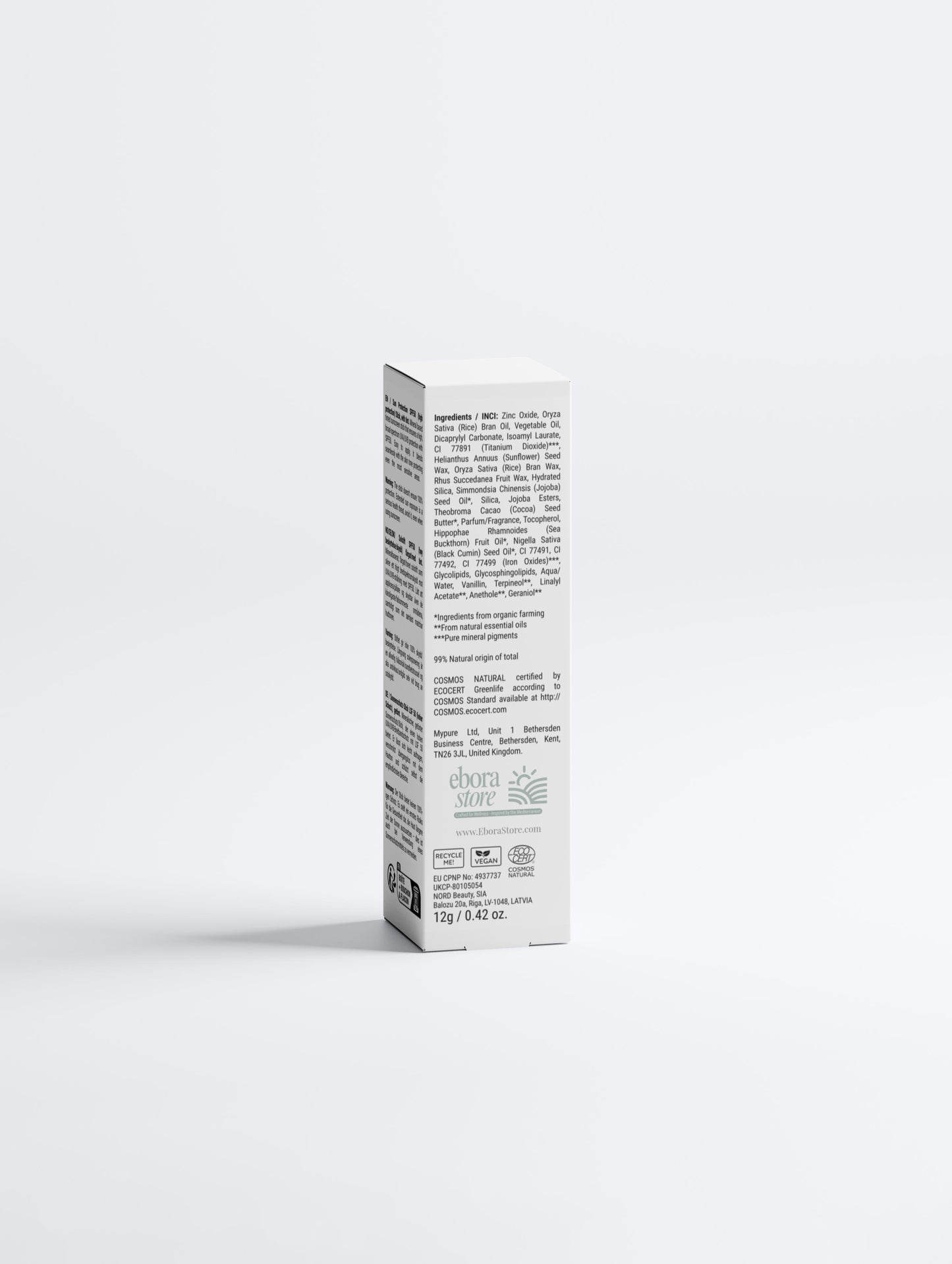 Eterna8 | Sunscreen SPF50 Stick – Mineral Sun Protection with tint.