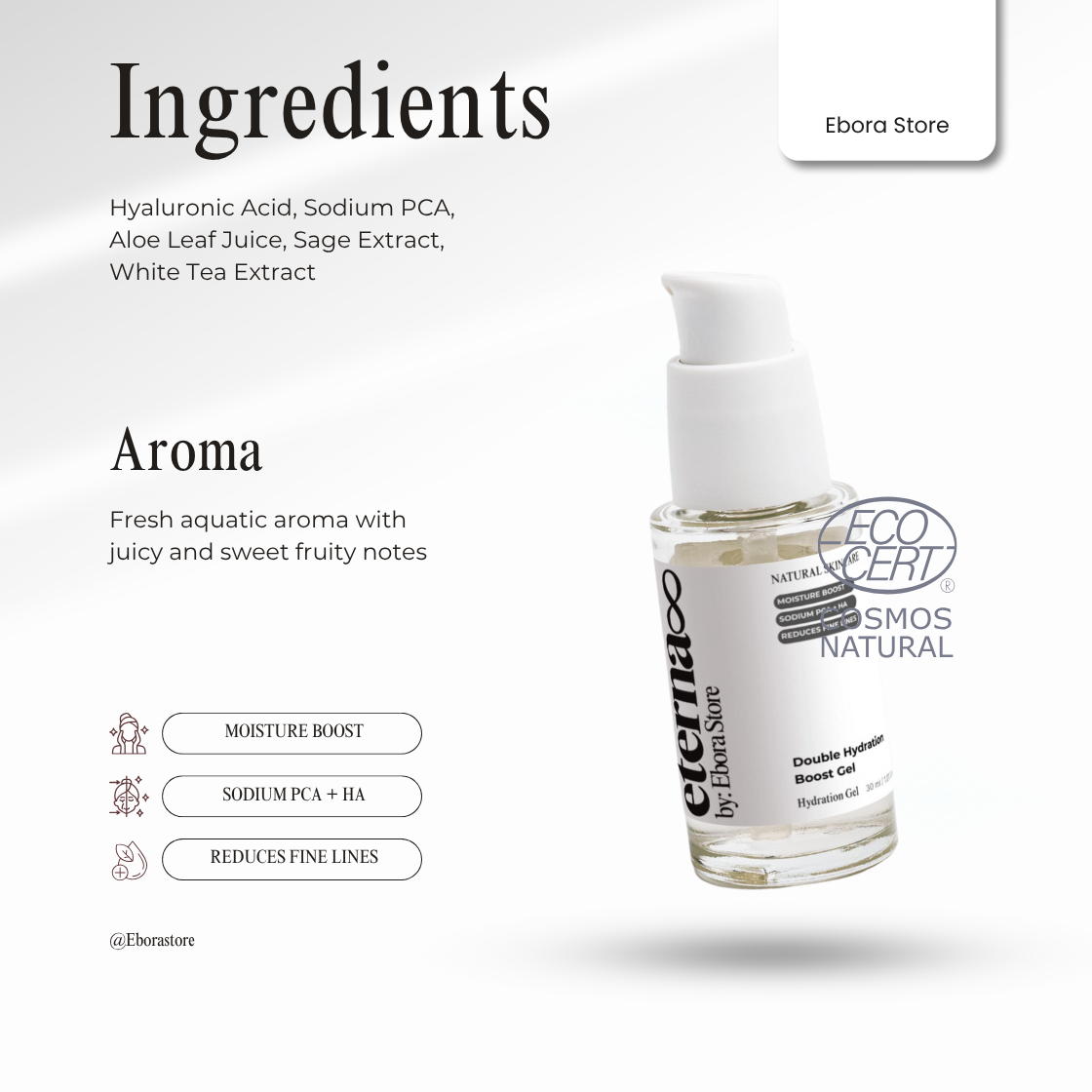 Eterna8 | Double Hydration Boost Gel with Hyaluronic Acid