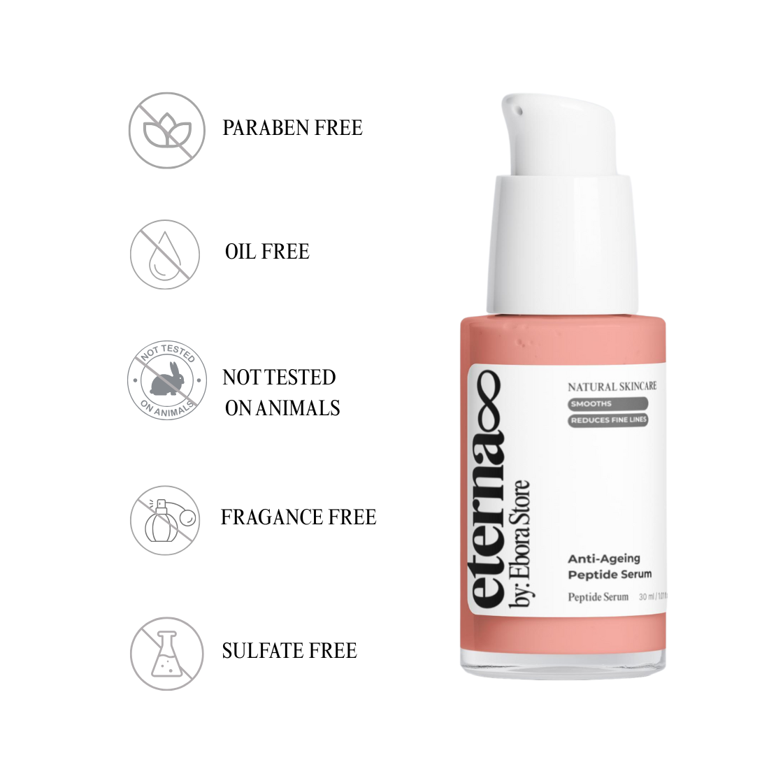 Eterna8 | Natural Peptide Firming Serum – Anti-Ageing Formula with Matrixyl + Argireline