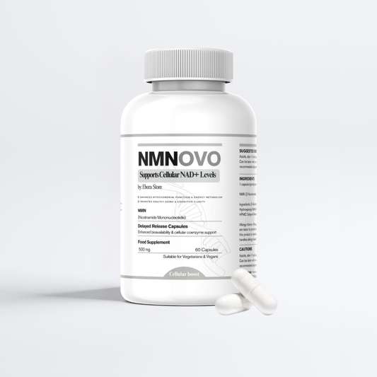 NMNOVO™ Advanced NMN 500mg | Clinically-Backed NAD+ Booster | 2X Absorption with Delayed-Release | 60 Capsules | Third-Party Verified Purity