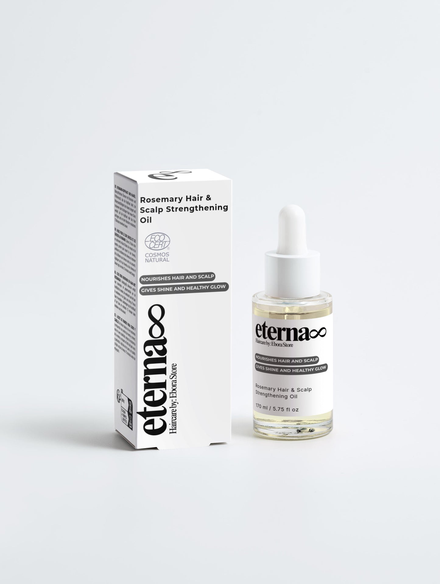 Eterna8 Rosemary Scalp & Hair Strengthening Oil – 30 ml / 1.01 fl oz